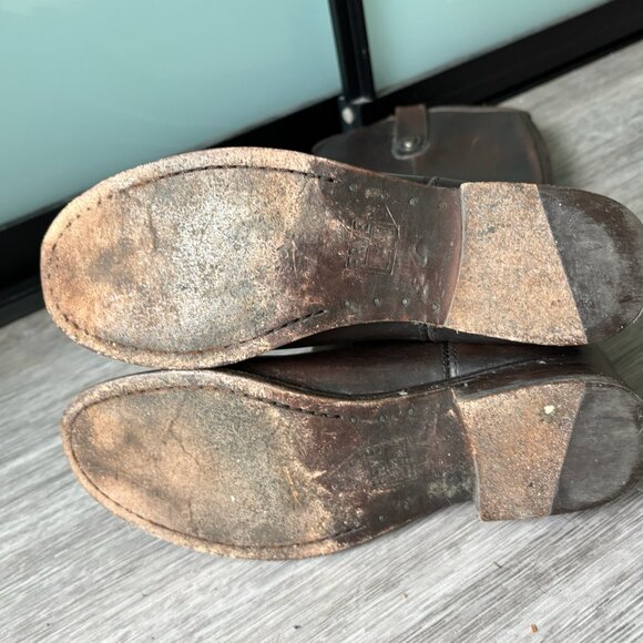 Frye Melissa Button Boot Tall - Brown Size 6 - Picture 6 of 7